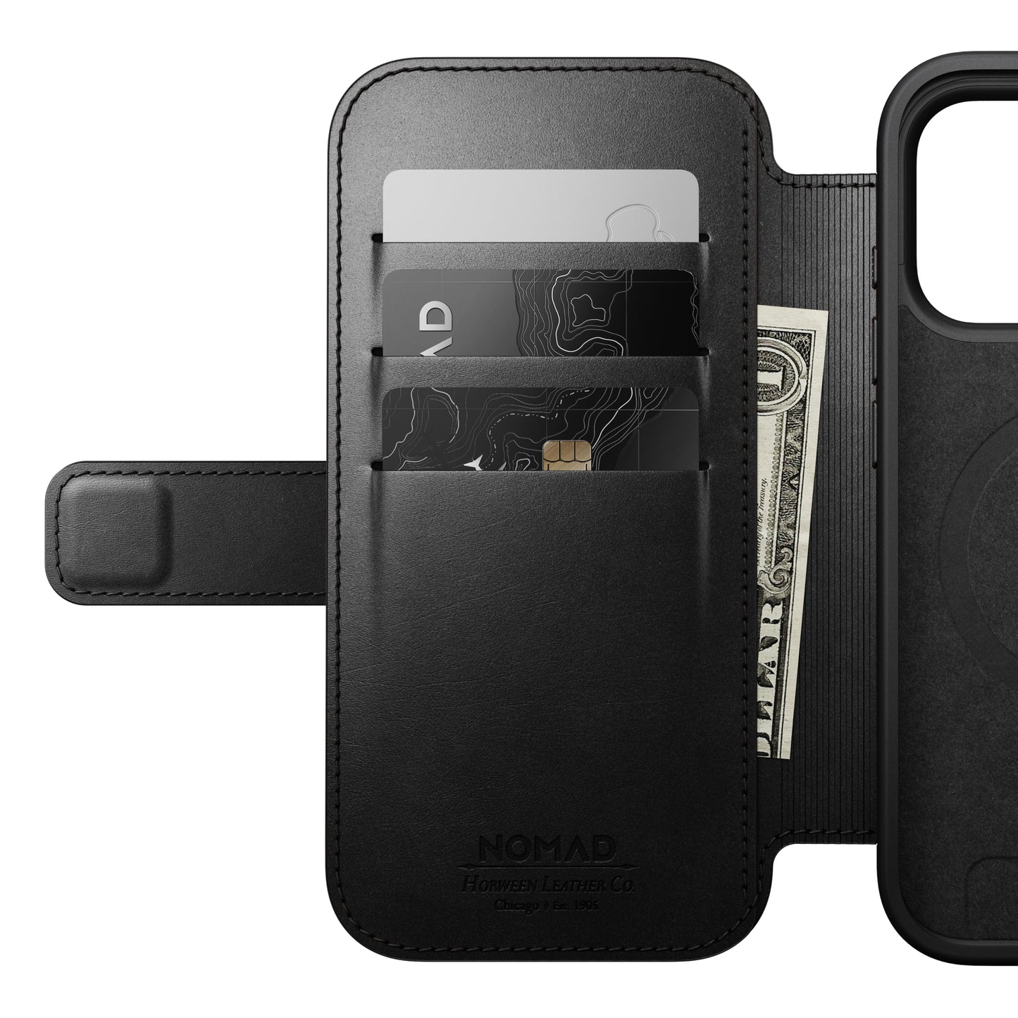 Modern Leather Folio for iPhone 17