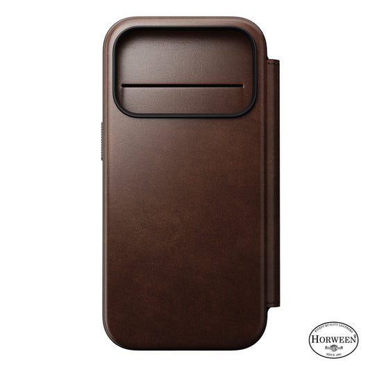 Modern Leather Folio for iPhone 17