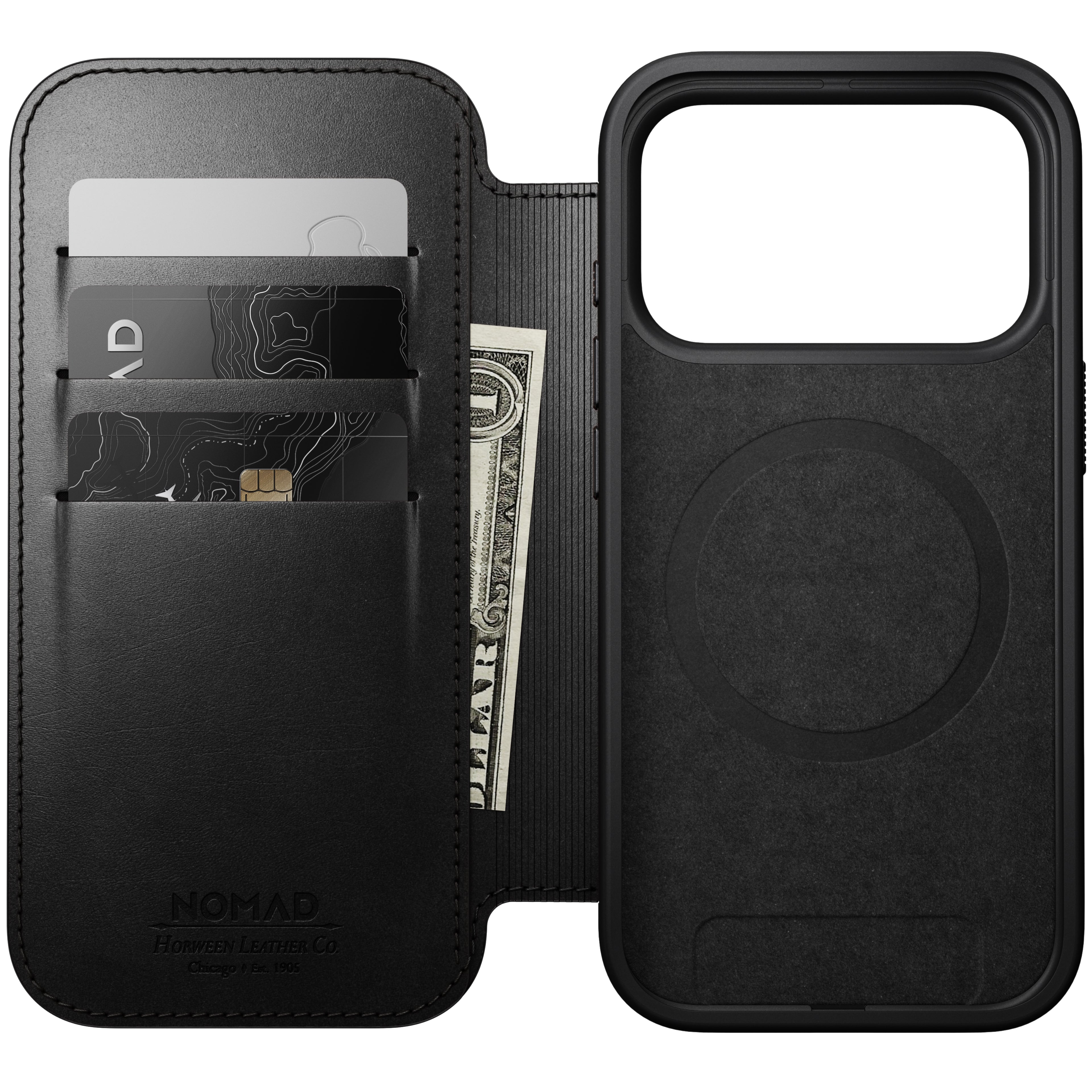 送料無料】NOMAD 手帳型 iPhone17用 Folio Leather Modern NOMAD Modern Folio Leather iPhoneアクセサリー