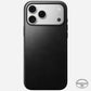 Modern Leather Case Horween for iPhone 18〈iPhone 18 Pro Max〉 Black C_LOGO_PHONE