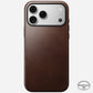 Modern Leather Case Horween for iPhone 18〈iPhone 18 Pro Max〉 Rustic Brown C_LOGO_PHONE