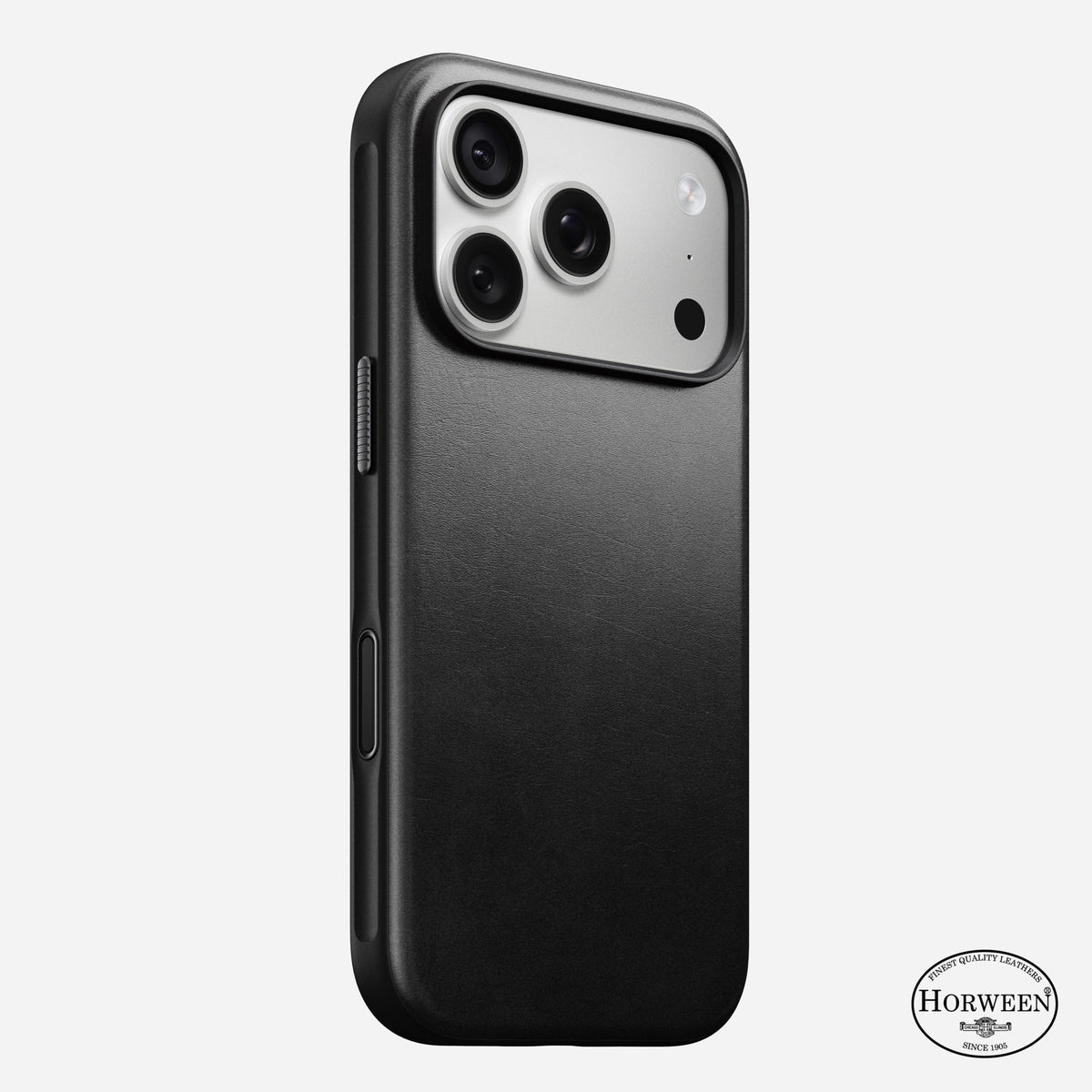 Modern Leather Case Horween for iPhone 18〈iPhone 18 Pro〉 Black