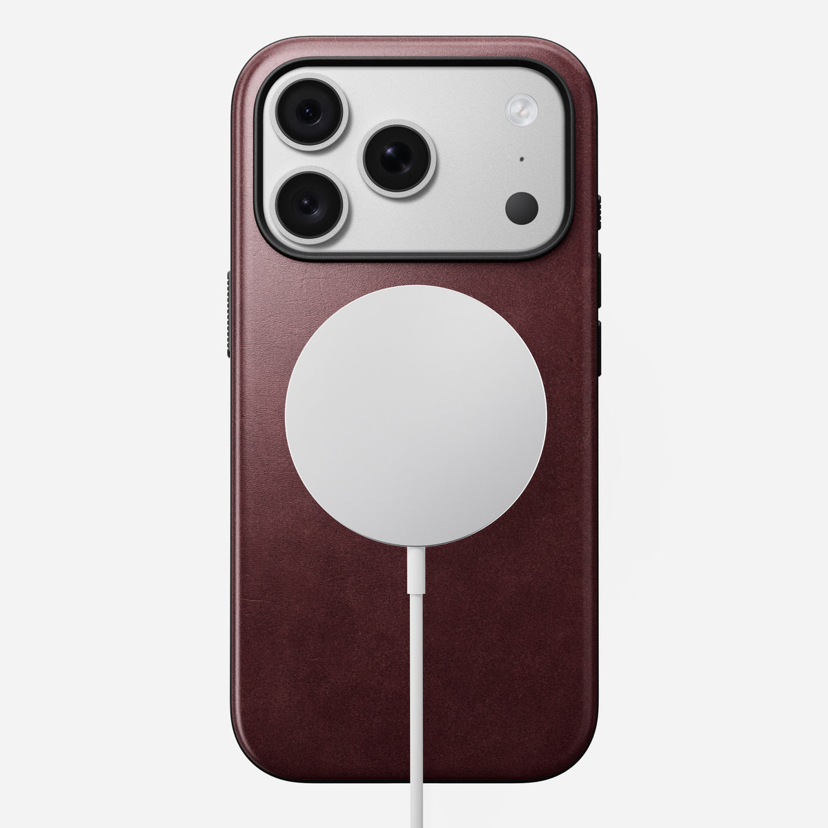 Modern Leather Case Horween for iPhone 18〈iPhone 18 Pro〉 Burgundy B_PHONE