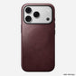 Modern Leather Case Horween for iPhone 18〈iPhone 18 Pro〉 Burgundy D_PHONE