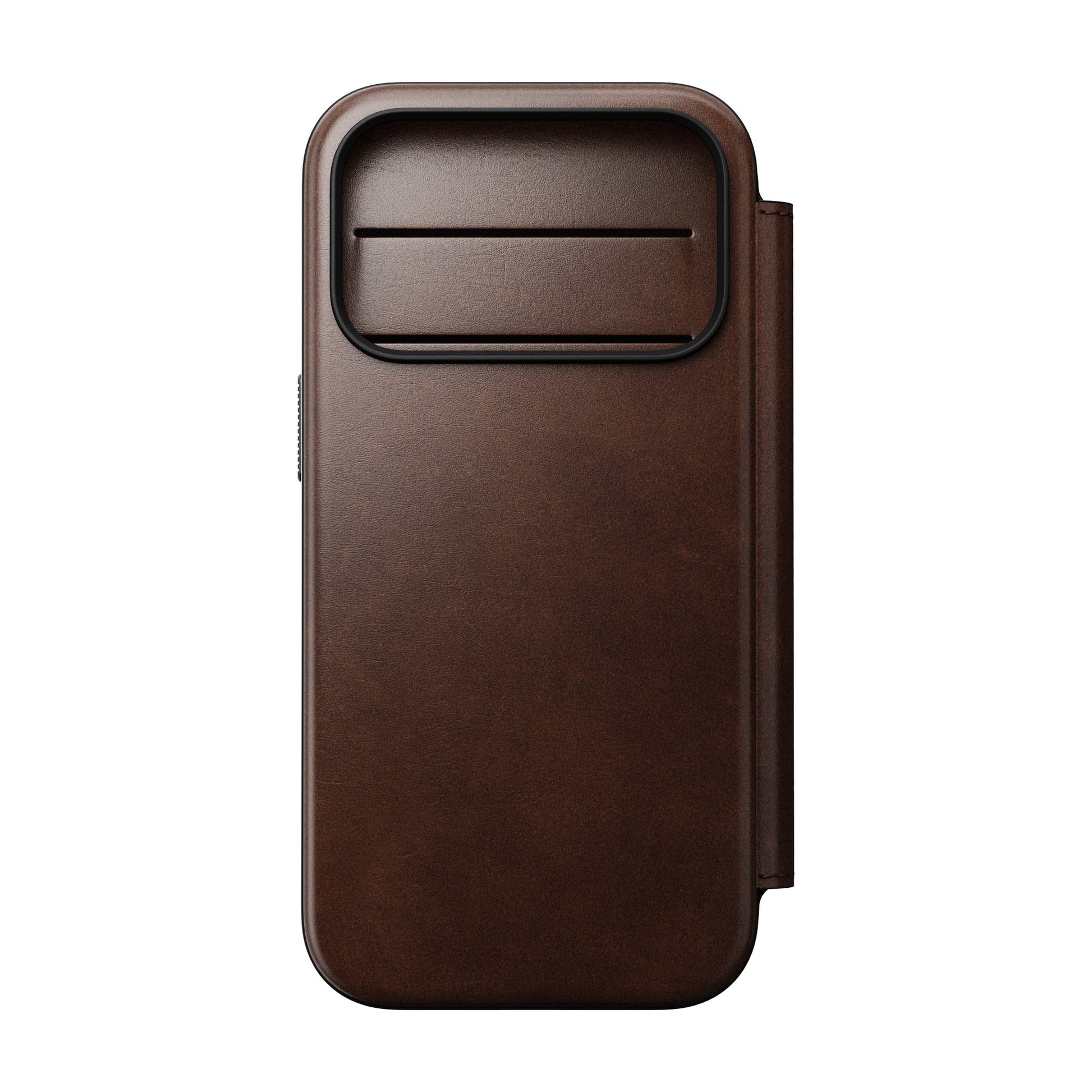 Modern Leather Folio for iPhone 18〈iPhone 18 Pro〉 iPhone 18 Pro Rustic Brown