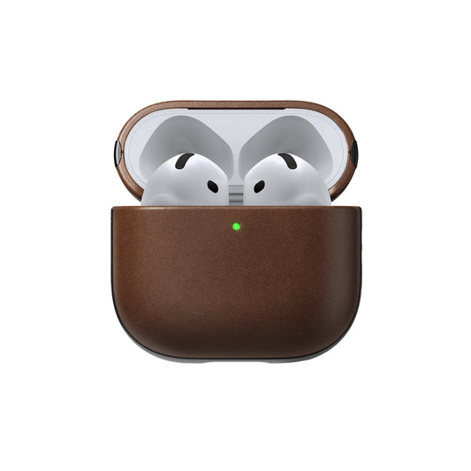 Modern Leather Case｜AirPods（第4世代）対応〈Brown〉