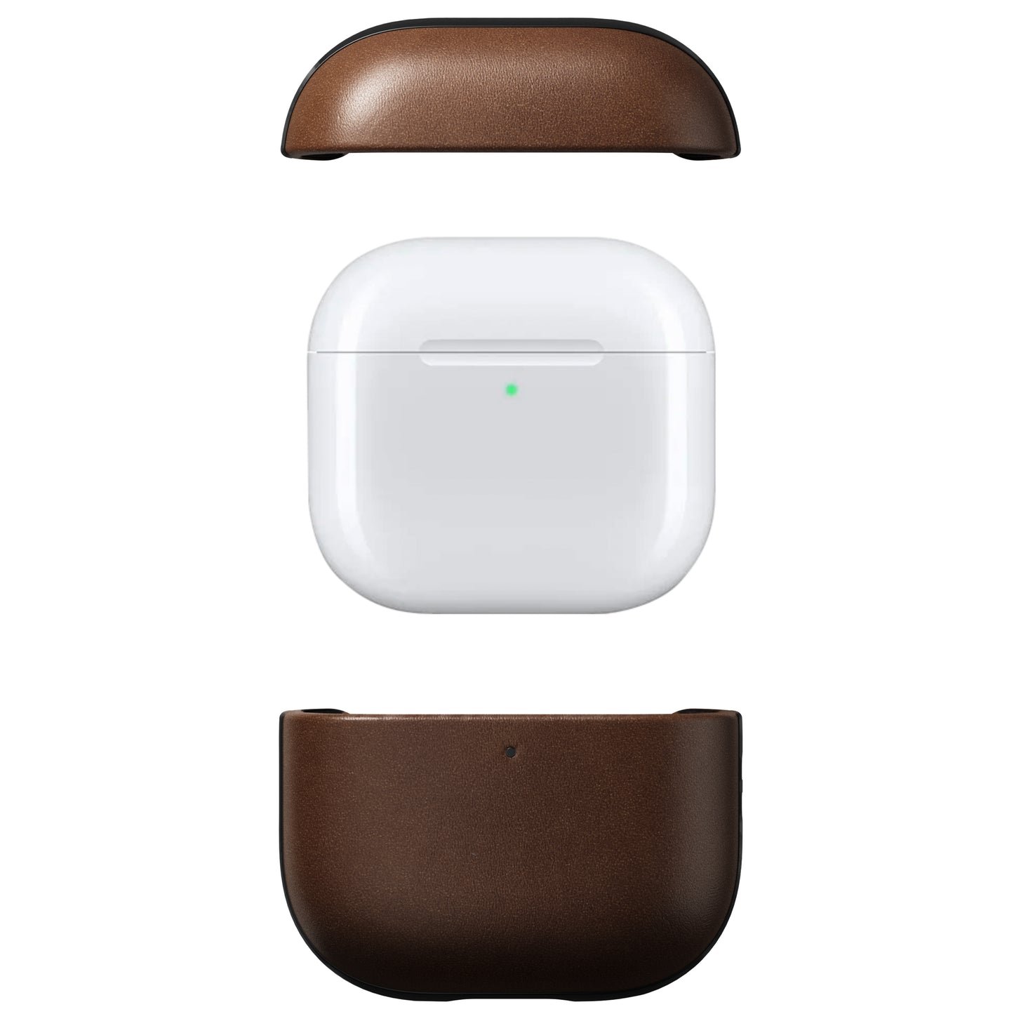 Modern Leather Case｜AirPods（第4世代）対応〈Brown〉