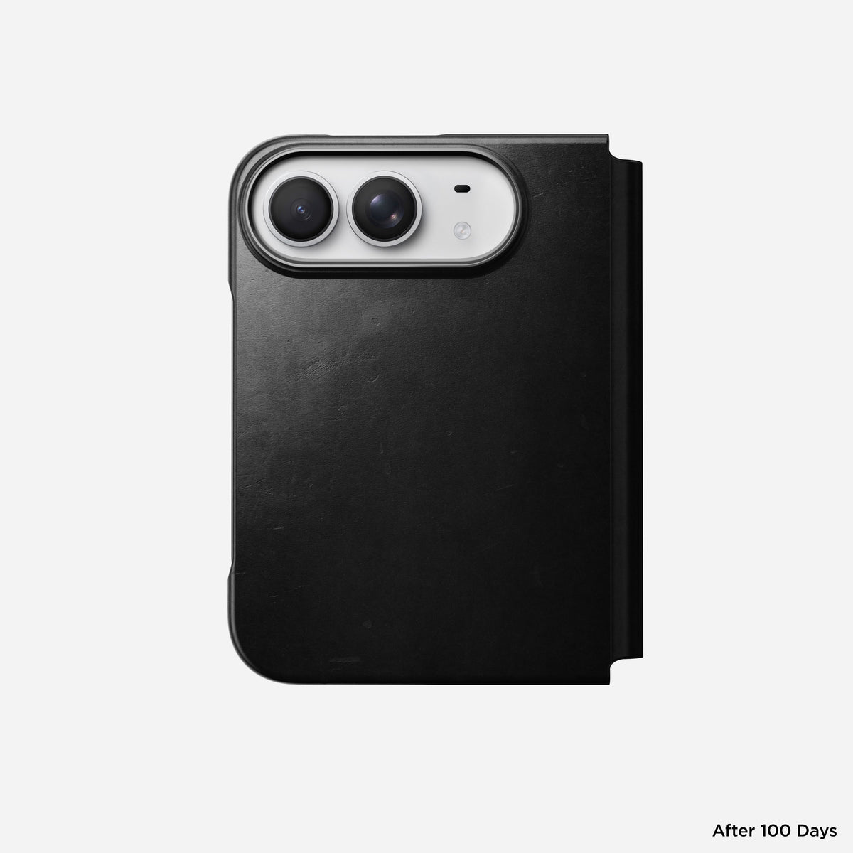 Traditional Leather Folio Horween for iPhone Fold Black D_PHONE