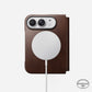 Traditional Leather Folio Horween for iPhone Fold Rustic Brown C_LOGO_PHONE