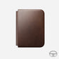 Traditional Leather Folio Horween for iPhone Fold Rustic Brown E_LOGO