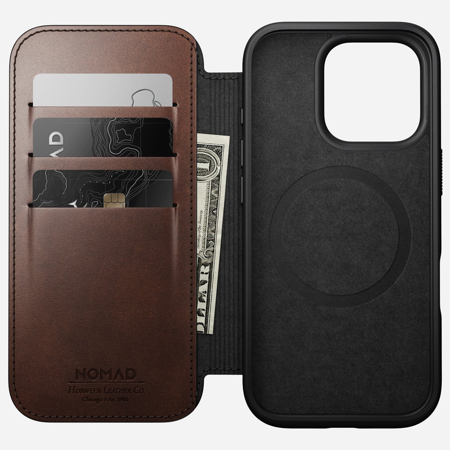 Modern Folio Leather Case iPhone 16PRO